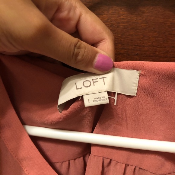 Loft pink blouse - Picture 3 of 4